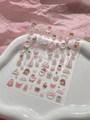 Jelly Rosa 3D Weihnachts-Nagelaufkleber mit Weihnachtsmann und Rentier, Typ YT5608GC - Jelly YT6608Gd
