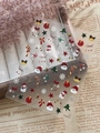 Christmas snowman 5D embossed nail stickers model YT6635 with Santa Claus and bells - Silver Foiled Style (YT6635Si)