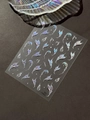 Dettaglio di adesivi per unghie a farfalla con finitura laser olografica cangiante - Stile Aurora Farfalla 5D (YT6822Pro)