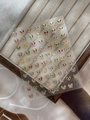 Detailed view of 3D colorful butterfly nail stickers with gold embossed edges YT6777 - Maillard YT6777Pro