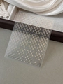 Stickers à ongles grille dorée avec points laser, décalcomanies luxe style YT6020 - Style Pro Irisé (YT6020)