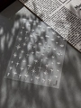Pegatinas plateadas metálicas para uñas YT6834 con patrones de estrellas brillantes - Estilo Estrella Plateado (YT6834Si) / Plateado