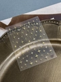 Sparkling gold starburst nail art sticker with rhinestones on a vintage bronze tray - Sparkling Gold (YT6495MeS)