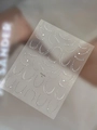 Silver micro pearl dot and curved line nail stickers in YT5252 metallic finish - Silver (YT5252Si)