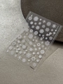 Sparkling snowflake nail stickers with rhinestones for Christmas nail art YT6634 S - Crystal Relief (YT6634S)