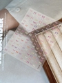 3D embossed bow nail stickers in macaron colors, variety pack on YT6236 sheet - Relief Macaron Color (YT6236) / Macaron Style (YT6236)