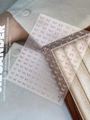 Pink embossed 3D bow nail stickers with pearlescent finish for stylish nail art - Pink Style (YT6238)