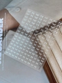 Holographic silver bow nail stickers YT6239 featuring laser metallic 3D bowknot designs - Silver Style (YT6239)
