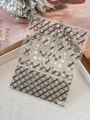 Christmas nail sticker with red and green plaid patterns and white snowflakes YT6458 Pro - YT6458Pro Red Green (YT6458)