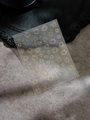 Sparkling gold firework nail sticker sheet with fine details and MF YT4256 model number - Gold Stamping (YT4256me)