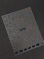 Fireworks Festival nail art stickers in vibrant colors with silhouettes, model YT7249 - Jelly Red (YT7249Gd)
