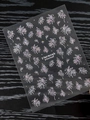 Holographic firework festival nail sticker in silver finish on black background - Starry Film (YT7774Xg)