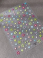 Adesivi per unghie a stella colorati con motivi a pentagramma vari colori YT5086 - Stile Trasparente Liscio (YT5086Tm)