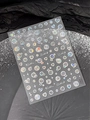 3D Holografische Blasen und Herz Nagelaufkleber YT5056 mit funkelndem Lasereffekt - YT5056 Jelly-Aufkleber