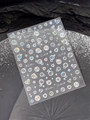 3D-Gelnagelaufkleber mit klaren Laserherzen und Wasserblasen-Design YT5057 - YT5057 Jelly-Aufkleber