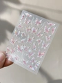 Holographic laser butterfly nail stickers with iridescent finish for manicures and DIY - Transparent Holographic Butterfly Style (YT5436Tm)