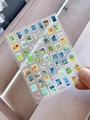 Starry Night and Sunflowers gold foil nail stickers with Van Gogh art pattern YT5318 - Hot Stamping Silver Yt5318si