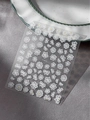 White 3D embossed floral nail art stickers with daisy and butterfly designs YT4032 - Embossed White Flower (YT4032)
