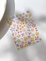 Autocollants d'ongles fleurs irisés à 5 pétales dégradés pour un design d'ongles doux - Style Fleur Aurora (YT5897Te)