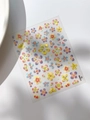 Stickers ongles 3D fleurs nacrées aux dégradés colorés, référence YT5898 - Style Fleur 3D Dégradé (YT5898Te)