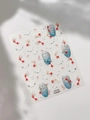 5D geprägte Koi-Fisch-Nagelsticker mit weißen Perlenketten und 3D-Glitzerdetails - 5D Relief Koi Stil (YT5159)