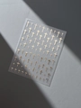 Golden embossed cross nail art stickers in variant YT5709 with metallic finish - Gold Foil Cross (YT5709Me)