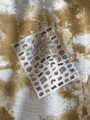 Comic style nail art sticker sheet with colorful BOOM and POW words for DIY manicure - Planar Style (YT6058Pm)
