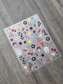 3D relief nail art stickers set with Y2K punk cherry, dice and billiards design YT6135 - Jelly Style Trendy Retro Pattern (YT6135Gd)