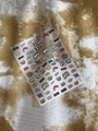 Cartoon style nail art sticker with colorful comic text BOOM BAM and WOW icons - Relief Style (YT6059)