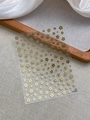 Gouden 3D-bloemnagelstickers stijl YT5696 met reliëf metallic bloemmotieven - Goud Bronzen (YT5696Me)