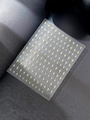 Self-adhesive nail art stickers featuring golden starburst patterns on transparent sheet - Hot Stamping Gold Star Style (YT5719Me)