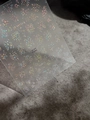 Detailed view of laser holographic butterfly and star nail stickers YT4496 with 3D texture - Laser YT4496xgpro