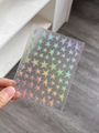 Holographic colorful star nail stickers with luxury glitter effect for creative DIY art - Laser Holographic (YT4788mc)