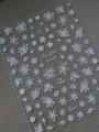 Holographic laser snowflake nail stickers for manicure decoration in YT4661 style - Holographic World (YT4661te)