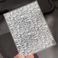 Selbstklebender weißer Marmor Nagelaufkleber YT5047 mit realistischer Wasserwellen-Textur - Flach YT5047pm