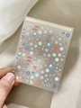 Pegatinas de uñas en relieve con motivos del Monte Fuji y flores de cerezo - Estilo de Relieve (YT5073)