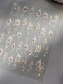 5D embossed nail art stickers featuring 3D gradient lily flowers and aurora effects YT4971 - Shell Light Lily Style (YT4971Te)