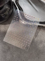 Holographic laser star nail art stickers with multi-shape celestial patterns on sheet - Pink Luminous Style (YT5065Mc)