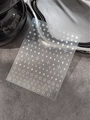 Silver metallic star nail art stickers with various sparkling patterns style YT5064 - Silver Flat Style (YT5064Pm)