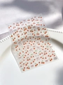 Jelly cherry and bow nail stickers with sweet red patterns and YT5007 serial number - Jelly Style (YT5007Gdpro)
