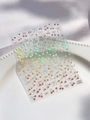 Holographic cherry and bow nail stickers with colorful gradient laser effect YT5005 - Rose Light Jelly Style (YT5005Gdpro)