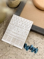YITU-10 gold cross and iris nail stickers set with dark blue marbled manicure patterns - Cross (YITU-10)