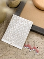 YITU-5 minimalist gold geometric nail art stickers with red and white gradient finish - French Style (YITU-5)