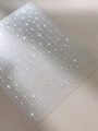 Holographic silver star nail art stickers with minimalist four-pointed star designs - Holographic Star Film (YT5187Xg)
