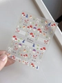 Pegatinas 3D para uñas con setas rojas y azules y lazos sobre base transparente - Shell Light Yt5303te