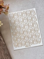 Golden fluid style nail art stickers with metallic drip patterns on white background - French Cheese Texture (YITU-15)