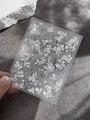 White embossed lace nail art stickers with vintage floral patterns YT4927 for manicure - White Lace Style (YT4927)