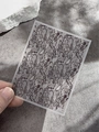 Delicate black lace embossed nail art sticker YT5357 with floral patterns - Flat Black Lace (YT5357Pm)