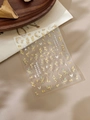 Dettaglio di adesivi per unghie 3D a rilievo con motivi di osmanto e farfalle - Farfalla Osmanthus a Rilievo (YT4265)