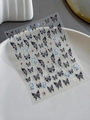 Bohemian 3D relief nail art sticker with colorful butterfly and flower designs YT3834 - Embossed Style - Colorful Butterfly Floral (YT3834)